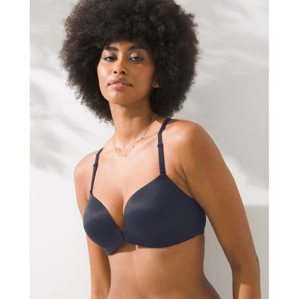 NWOT Soma 38DD Enbliss Front-Close Racerback Underwire Bra Black 115662